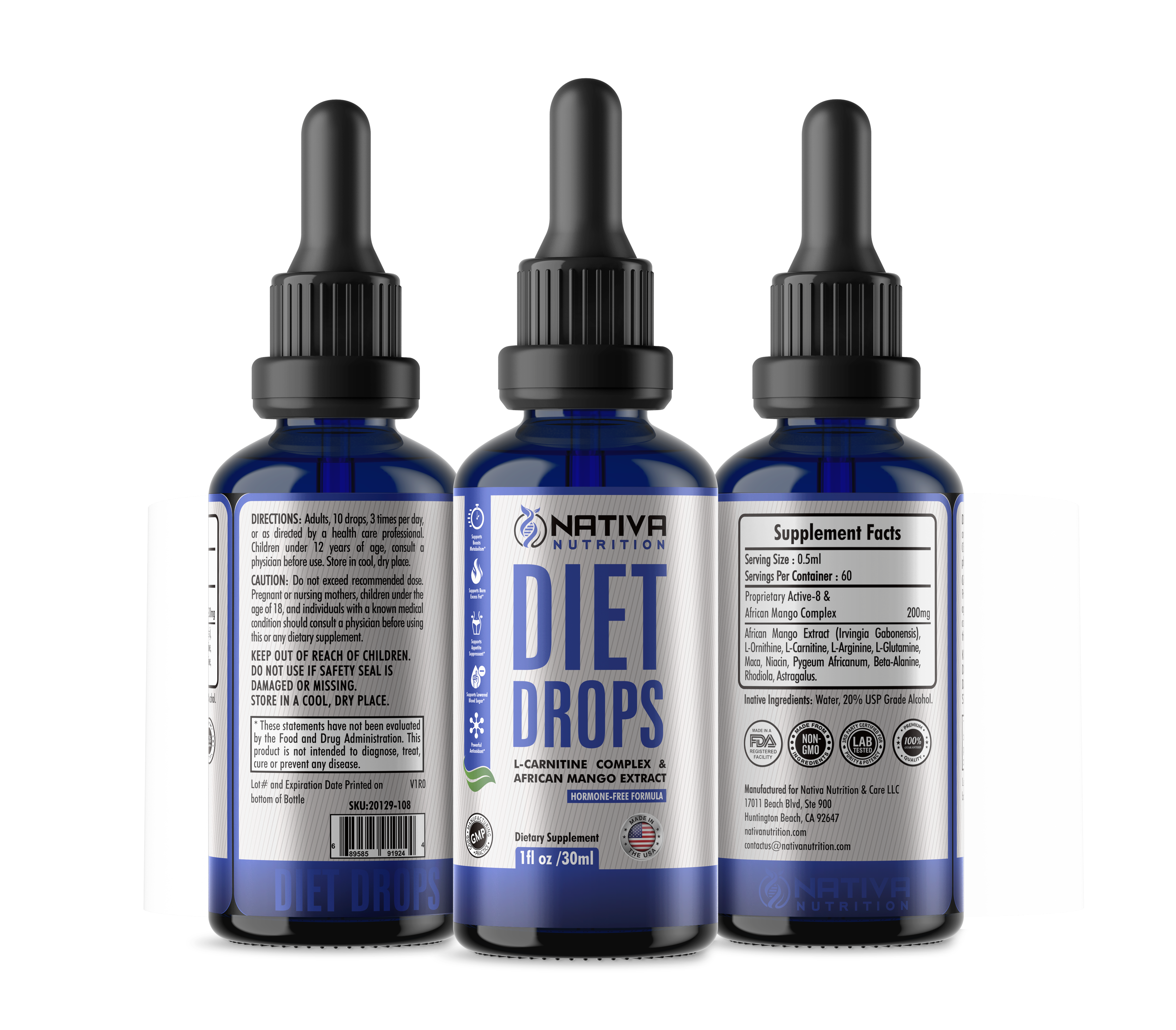 Diet Drops for Fat Loss 1 fl oz / 30 ml